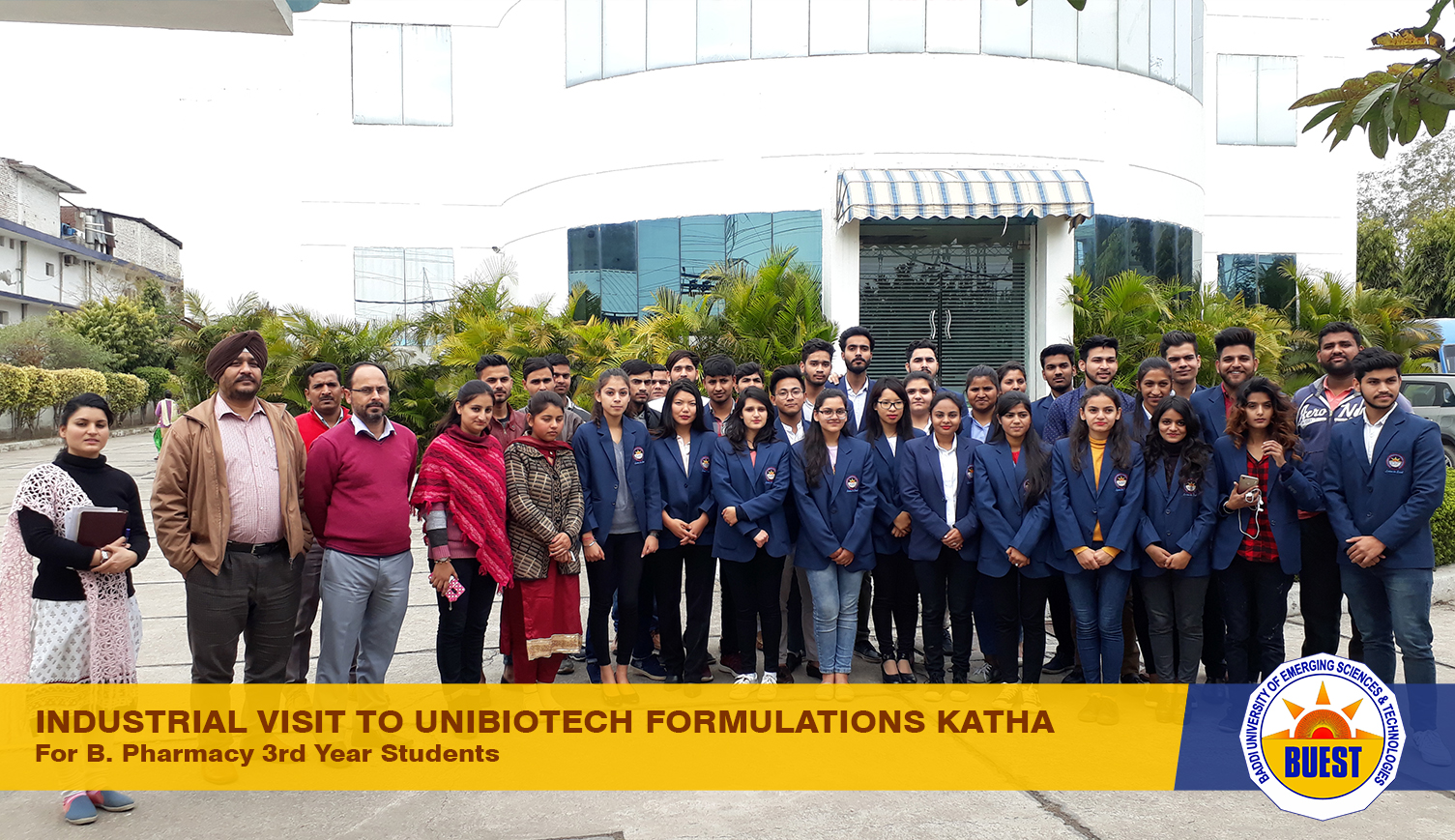 Industrial Visit of 3rd year B.Pharmacy Students